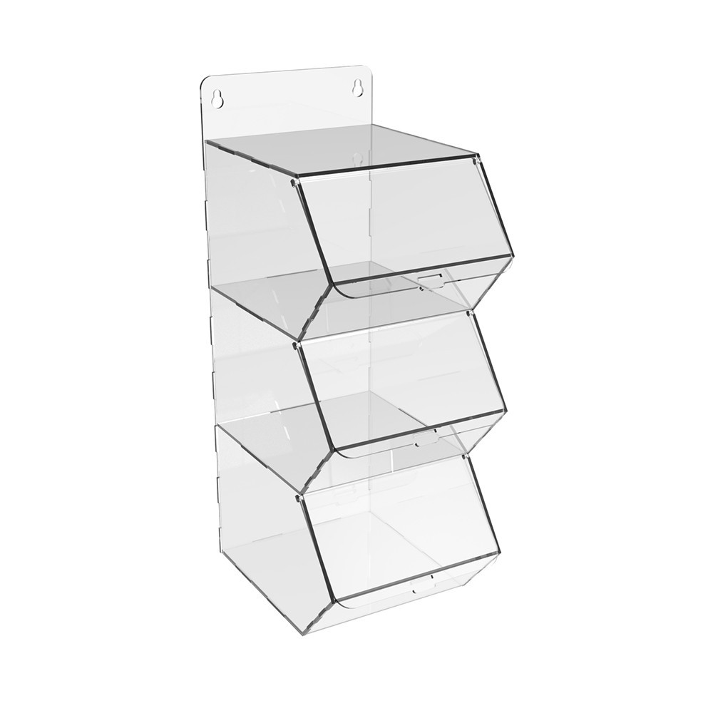 Диспенсер EKOSTAR вертикальный для мармеладов, снеков, орехов 3 ячейки Киев - изображение 3