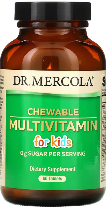 Мультивитамины для детей Dr.Mercola Chewable Multivitamin for Kids 60 таб Киев - изображение 4