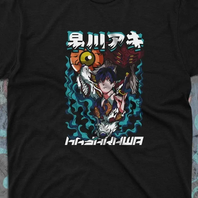 Футболка для подростка мальчика с принтом Человек Бензопила Акі Хаякава 2 Размер 160 Anime10496 Днепр - изображение 4