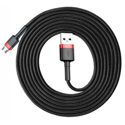 Дата кабель USB 2.0 AM to Micro 5P 1.0m Black-Red Baseus (514488) Винница - изображение 2