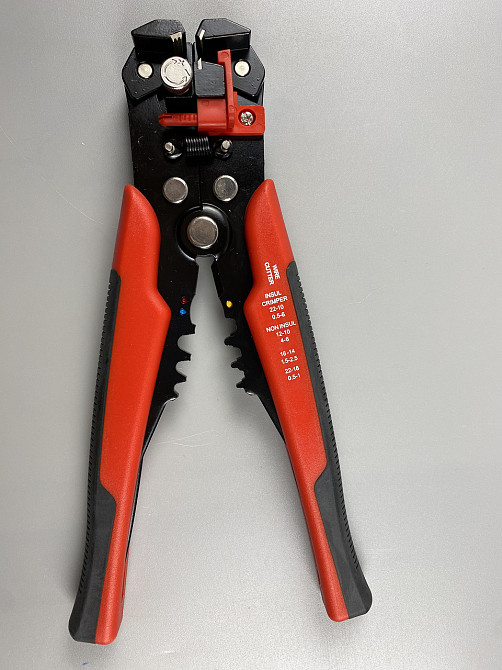 Професійні кліщі для зняття ізоляції, обрізки дротів та обтиску клем 205 мм Мукачево - фото 9