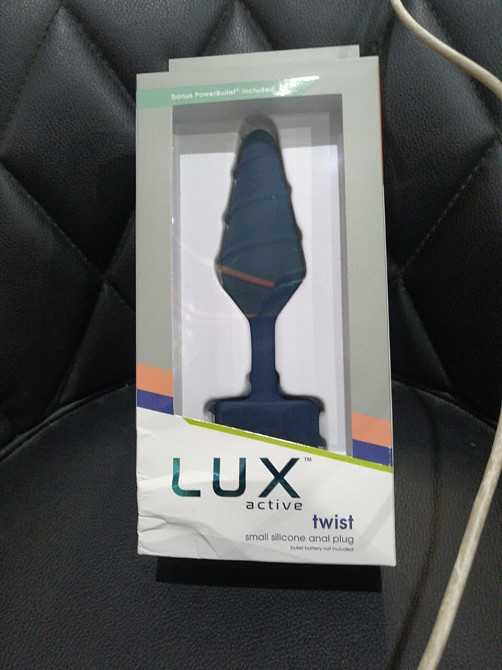 Анальна пробка Lux Active Twist Plug Small Blue (м'яте паковання!!!) Sex Aura Київ - фото 2