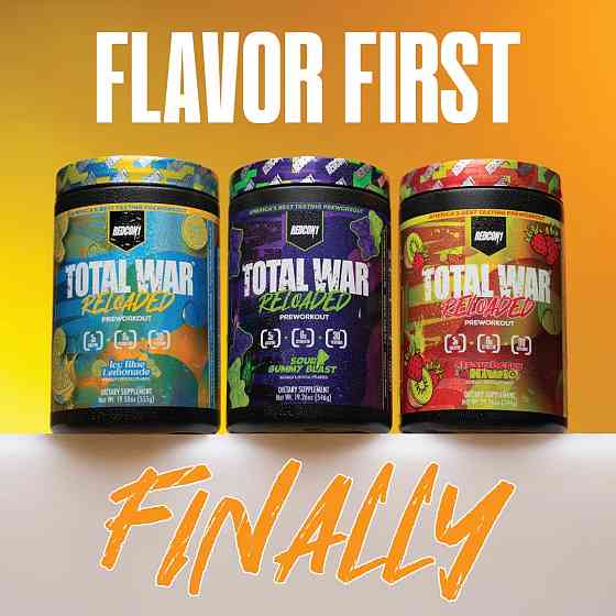 Предтренировочный комплекс Redcon1 TOTAL WAR Reloaded 546 г, Sour Gummy Blast Луцк