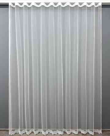 Тюль VR-Textil 1798т Грек-сетка с вышивкой и люрексом цвет Белый 300х270 см (40-634) Киев