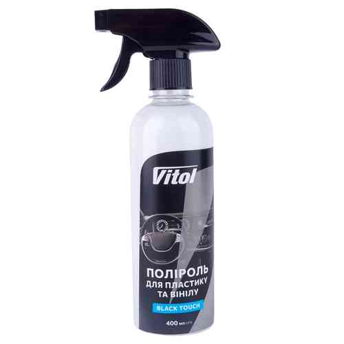 Полироль для пластика и винила Vitol 400мл Black Touch Львов