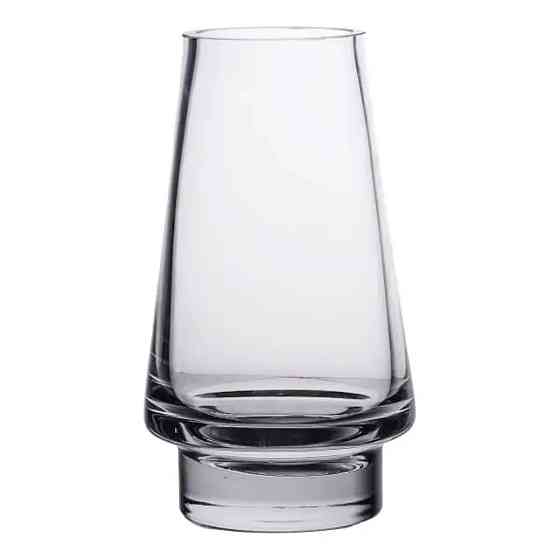 Скляна декоративна ваза для квітів 25 см прозора ваза для інтер'єру 1.9 л HP-10-20 Коломия