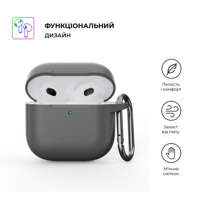 Чохол для навушників Armorstandart Hang Case для Apple AirPods 4 Advanced ash (ARM81278) Вінниця - фото 2