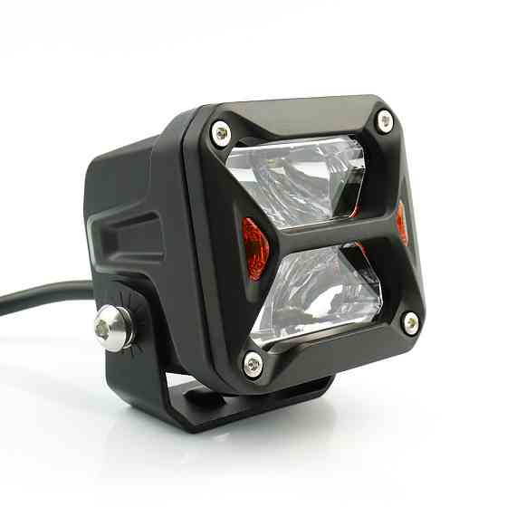 Светодиодная фара StarLight SL-W0320S квадратная, дальний свет WHITE + DRL 20W 1800Lm 5700K 12/24V Харьков