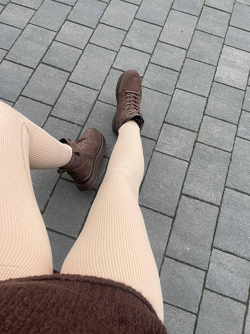 ITTS Кроссовки женские ITTS шоколадные замша натуральная зима низкий ход 36-41 ( -24) Коломыя - изображение 4