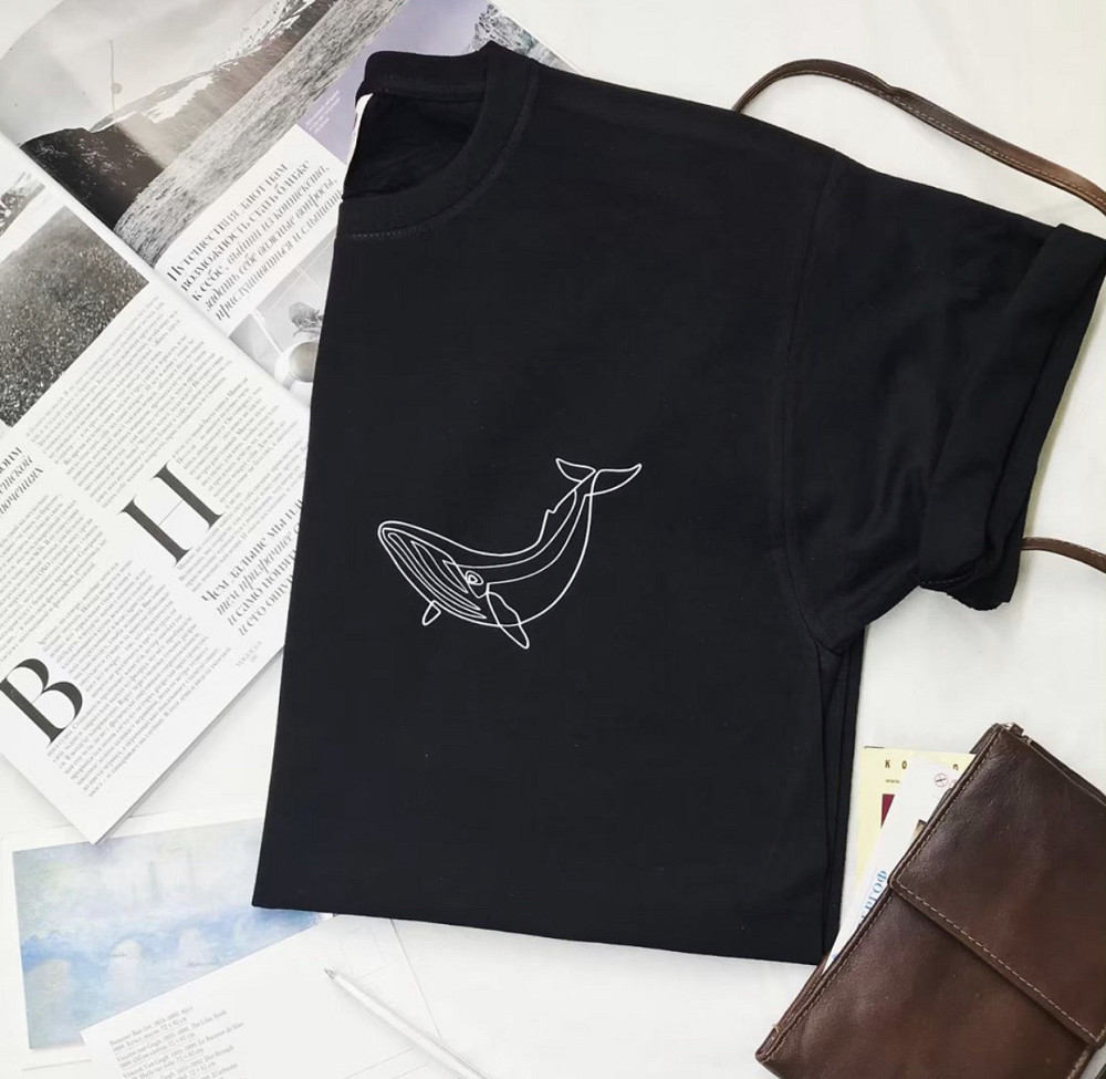 Мужская\Женская футболка 100% хлопок с акулой Черновцы - изображение 1