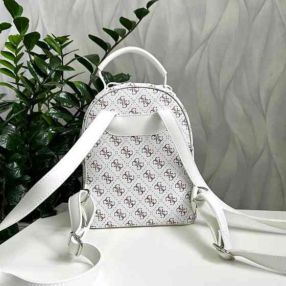 Жіночий рюкзак класичний брендовий. Жіночий маленький брендовий рюкзак Білий 816 Київ