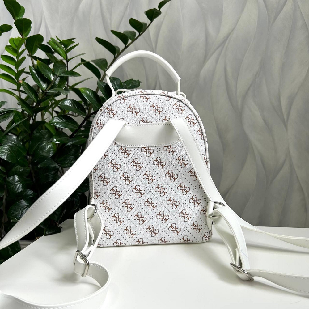 Женский рюкзак классический брендовый. Женский маленький брендовый рюкзак Белый 816 Киев - изображение 4