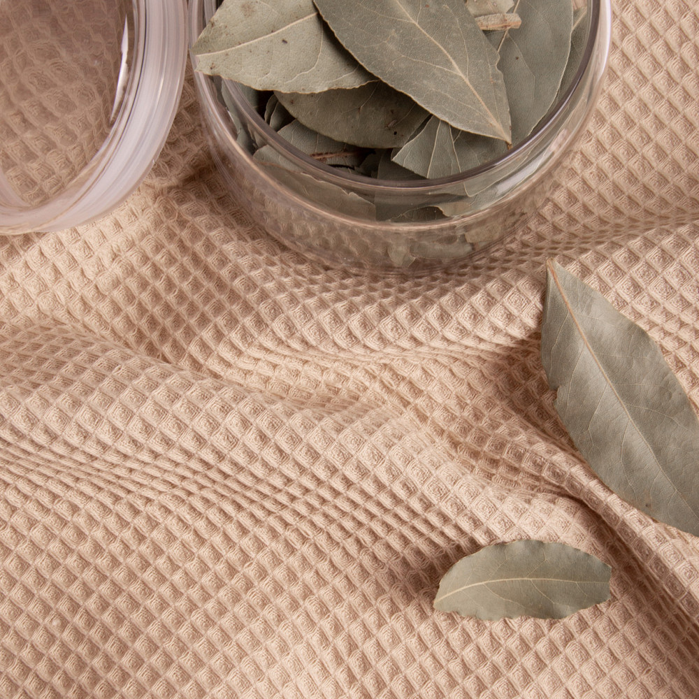 Вафельний рушник Ideal Textile 40х60 см 240 г/м2 (56860817) Бежевий Чернівці - фото 3