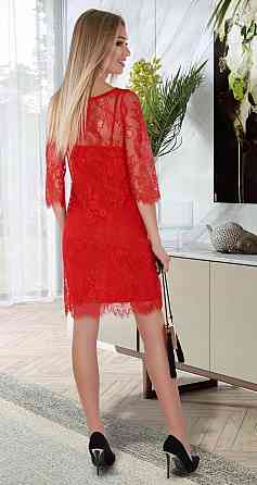 Красивое гипюровое платье двойка (46) Киев