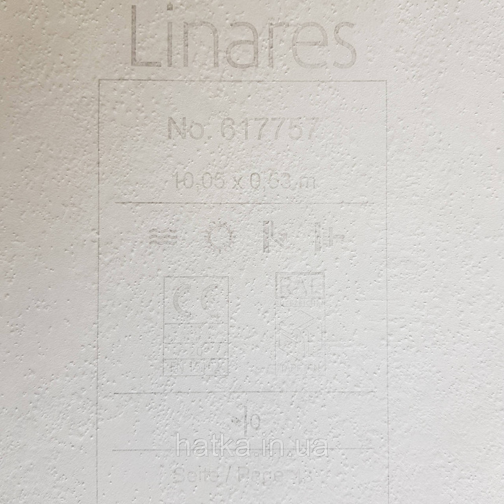 Шпалери вінілові на флізелін Rasch Linares 0.53х100 смуги широкі ефект потертості бежеві білі 617757 Київ - фото 3
