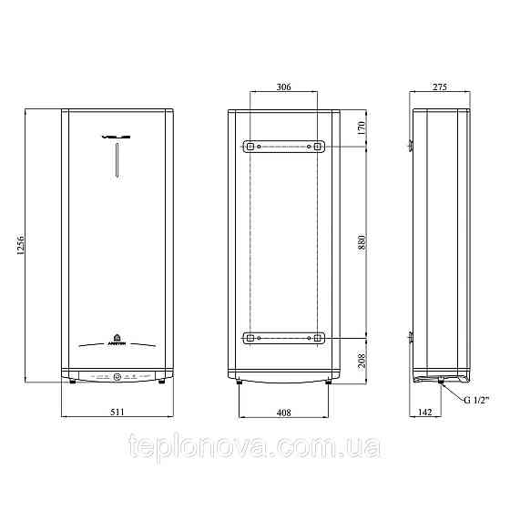 Водонагрівач Ariston Velis Tech 100 EU з мокрим ТЕНом 3100919 Чернівці