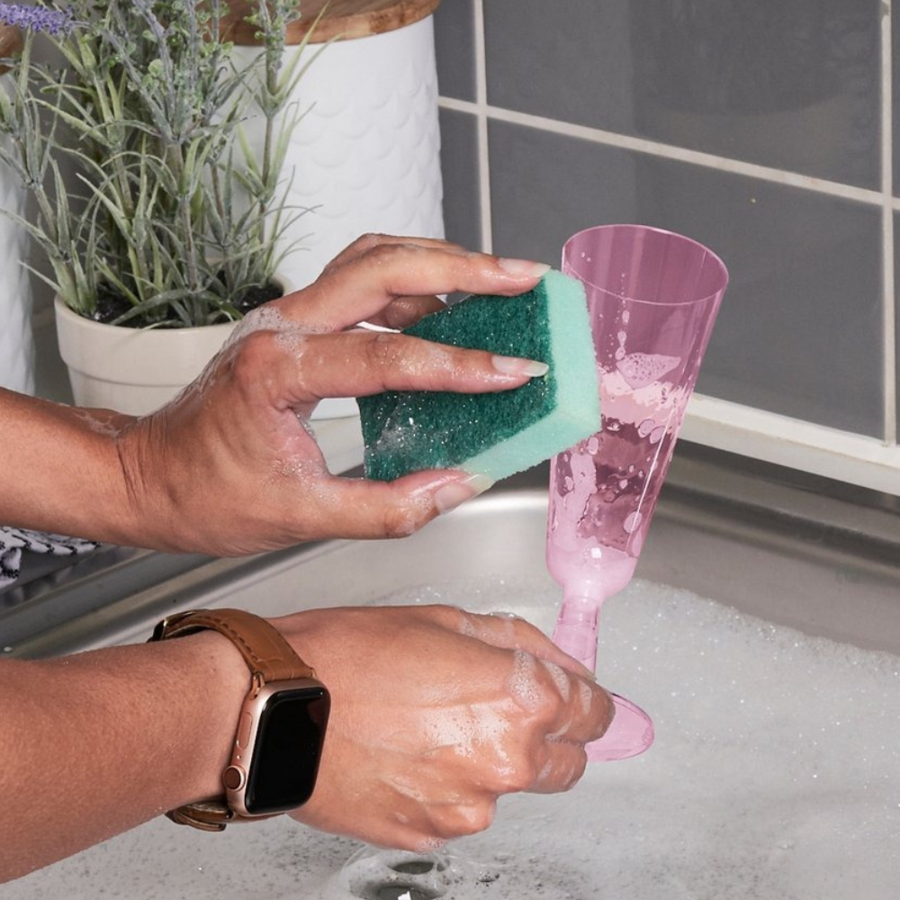 Набір келихів для шампанського 10 шт, пластикові, багаторазові для свят преміум класу, рожеве золото Кам'янець-Подільський - фото 8