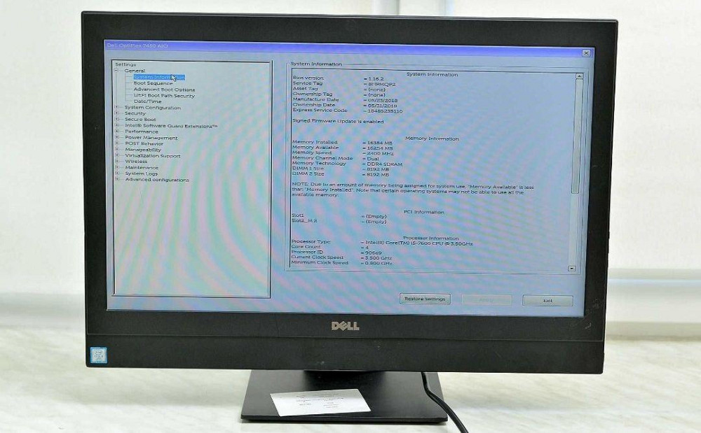 Моноблок Dell Optiplex 7450 24 AIO i5-7600/16Gb/500Gb/Win10 Б\У Киев - изображение 3