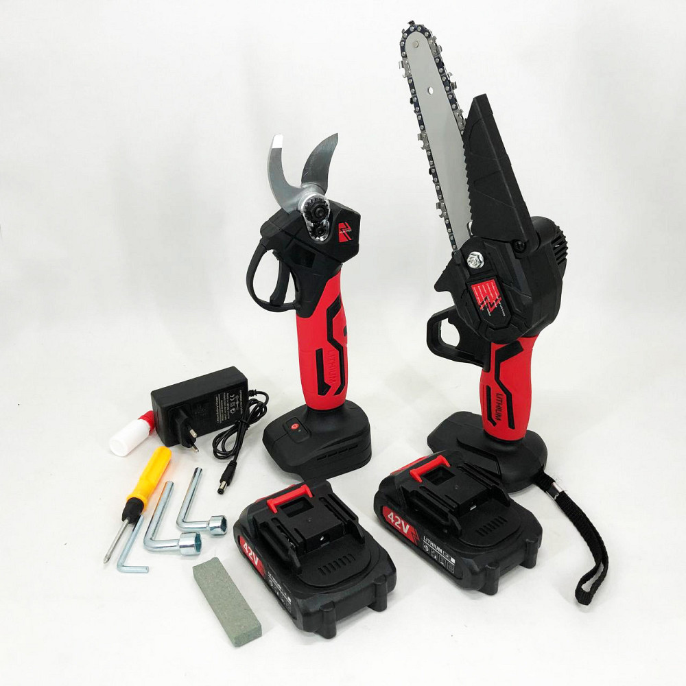 Пила обрезная аккумуляторная, Аккумуляторная мини пила, Цепная мини-пила для обрезки деревьев NR-53 Киев - изображение 5