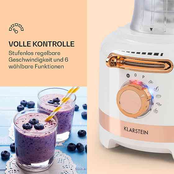 Багатофункціональний міксер Luca 1000 Вт 3 л регульована швидкість 6 режимів Білий (Німеччина, читати опис) Рівне