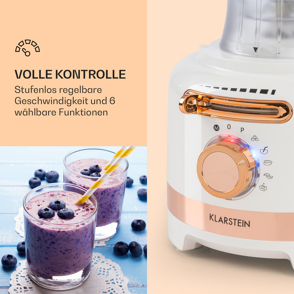 Багатофункціональний міксер Luca 1000 Вт 3 л регульована швидкість 6 режимів Білий (Німеччина, читати опис) Рівне - фото 6