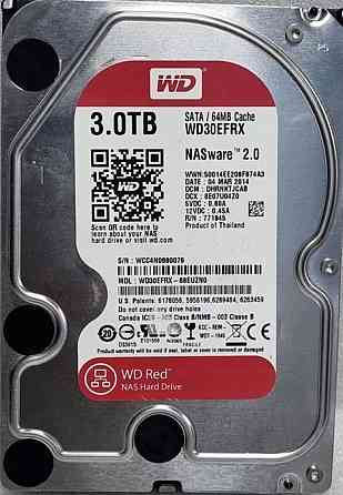 Hdd внутрішній Wd red 3TB,стан нового. Київ