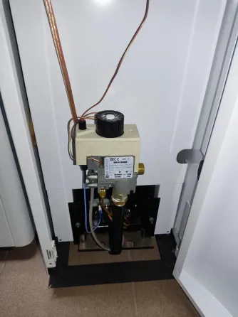 Газовый котел Данко 12В дымоходный двухконтурный напольный котел с ГВС 12 кВт до 120 м2 сталь 3 мм итальянская автоматика EuroSit Тернополь