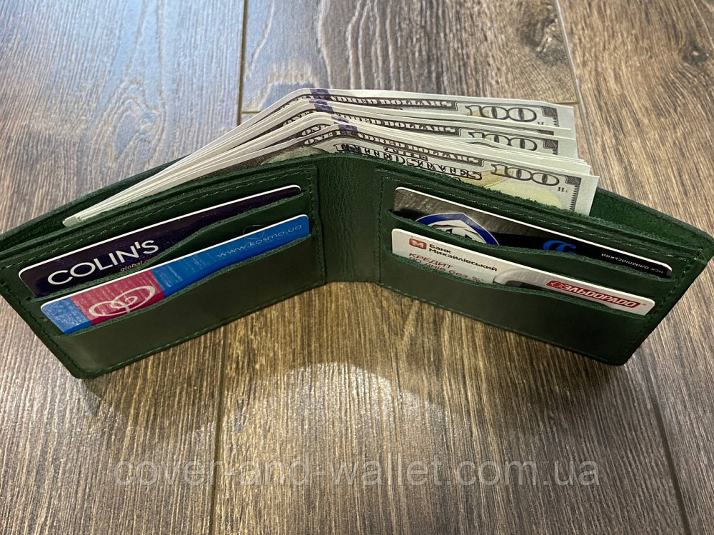 Шкіряний гаманець ручної роботи без монетниці Grande Pelle Onda Київ - фото 5