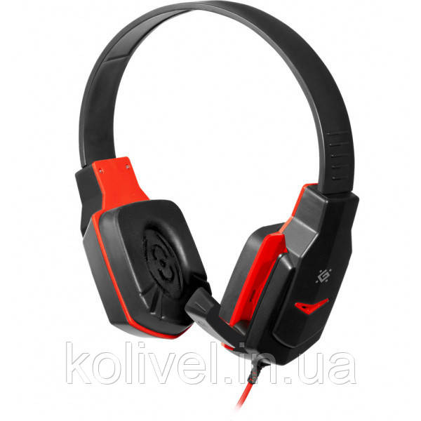 Ігрова гарнітура Defender Warhead G-320 чорно-червона, кабель 1.8м (64033) Киев - изображение 3