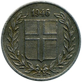 Исландия 25 эйре, 1946 Полтава - изображение 1
