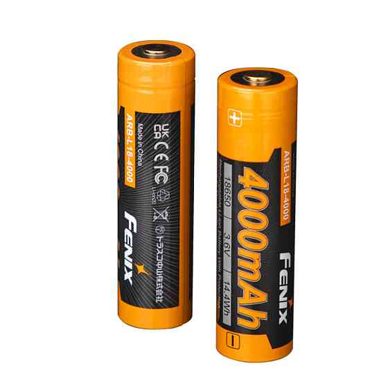Аккумулятор 18650 Fenix 4000mAh 3.6V (Черно-желтый) Киев