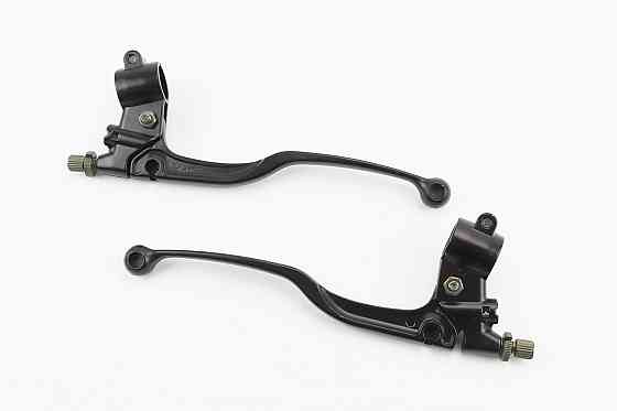 Важелі керма ліве, праве з кріпленням під дзеркало, к-кт 2шт (М10 права-ліва) МОТО CG/CB, тип 2 Киев