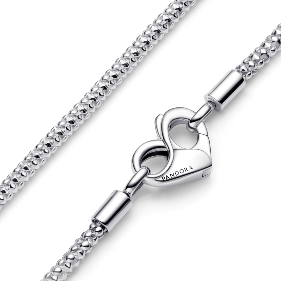 Срібне намисто Пандора з застібкою у вигляді серця MasterSem Київ - фото 2