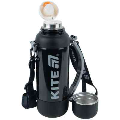 Термос Kite 1200 мл, чорний (K25-1225-1) Вінниця