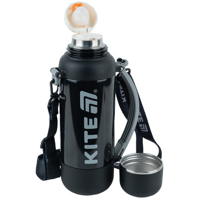 Термос Kite 1200 мл, чорний (K25-1225-1) Вінниця - фото 2