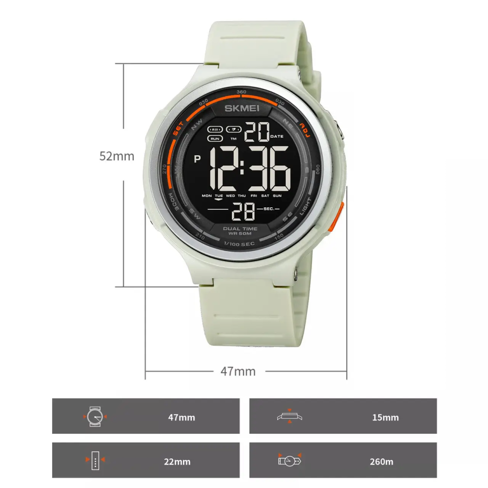 Мужские наручные часы Skmei 1841 Серый Винница - изображение 10