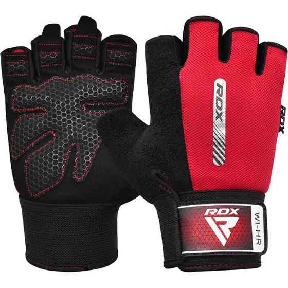 Перчатки для фітнесу RDX W1 HALF RED-XL Кам'янське