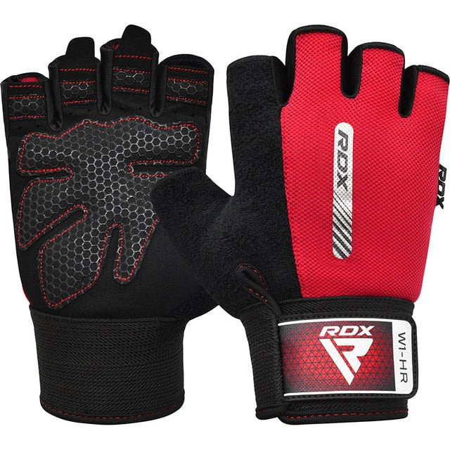 Перчатки для фітнесу RDX W1 HALF RED-XL Кам'янське - фото 1
