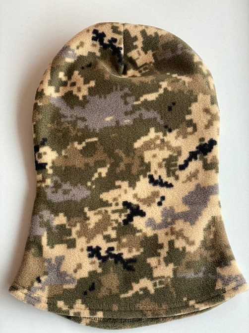 Балаклава чоловіча тактична підшоломник піксель тепла флісова шапка під каску військове обмундировано Одеса - фото 4