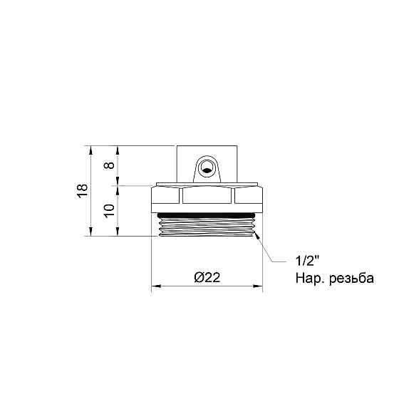 Кран Маївського Thermo Alliance Standart 1/2" SD210W15 Київ