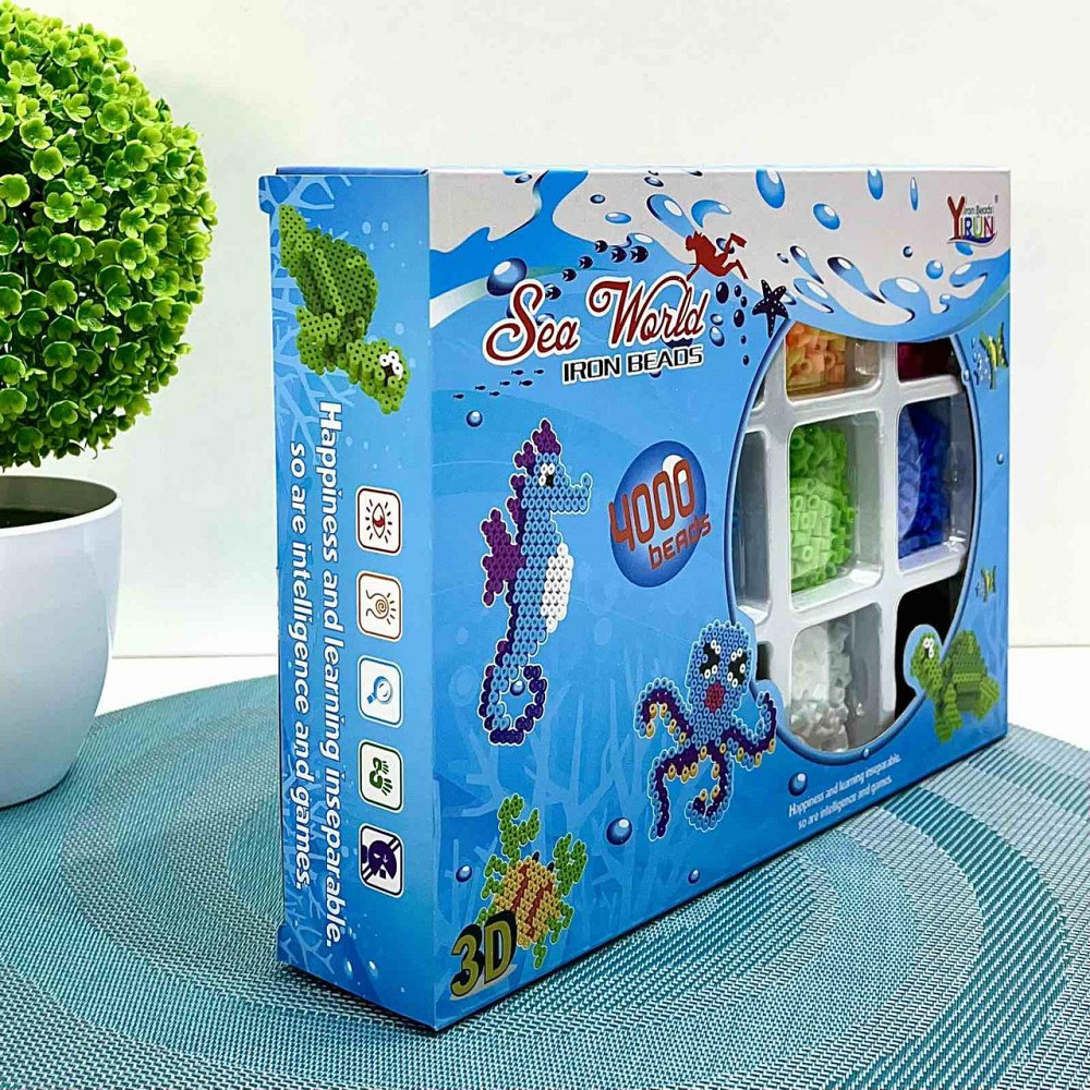 Термомозаїка Підводний світ 4000 намистин три основи 3Д фігурки (BT-0099B) Чернигов - изображение 1