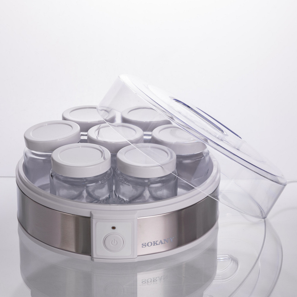 Йогуртница электрическая на 7 баночек по 180 (мл) аппарат для приготовления йогурта 20 Вт йогуртница для дома SK-08017 Киев - изображение 5