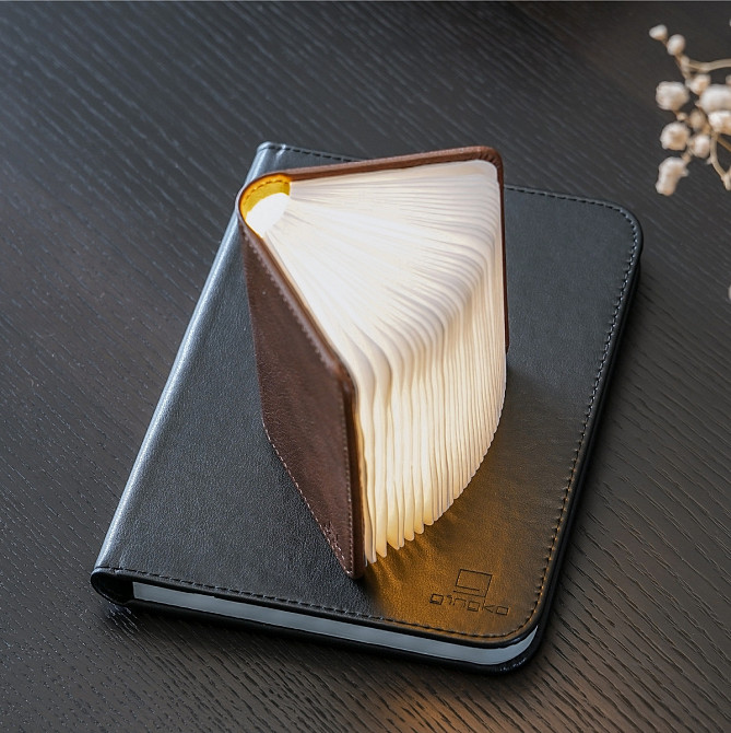 Світильник-книга "Smart Book" міні, натуральна шкіра Рівне - фото 6