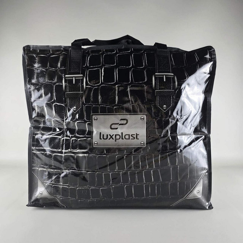 Поліпропіленова сумка господарська з кольоровим малюнком No3 Чорна Шкіра (1 шт.) Харків - фото 1