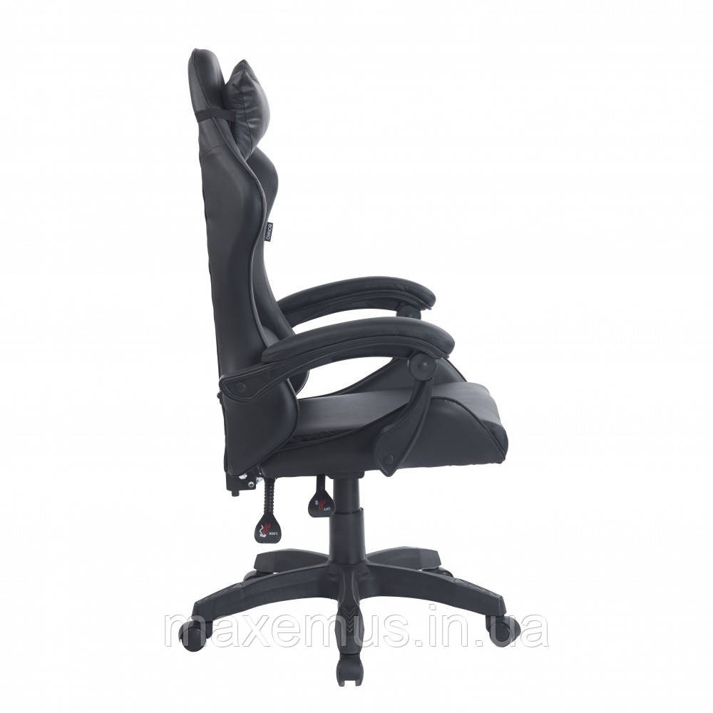 Геймерское эргономичное кресло игровое для приставки профессиональное кресло компьютерное BN-086 черное Мостиська - фото 4