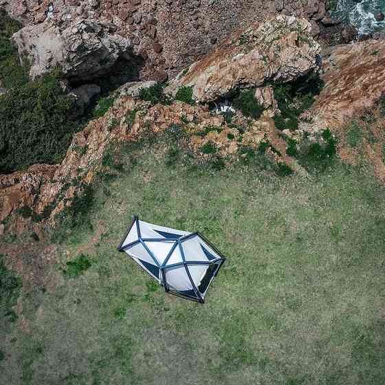 Намет надувний Naturehike CNK2300ZP012, блакитний малий Киев