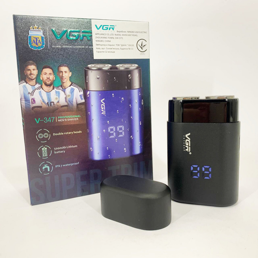 Електробритва для професійного гоління VGR V-347, Електробритва з бритвеною насадкою VF-56 Львів - фото 6