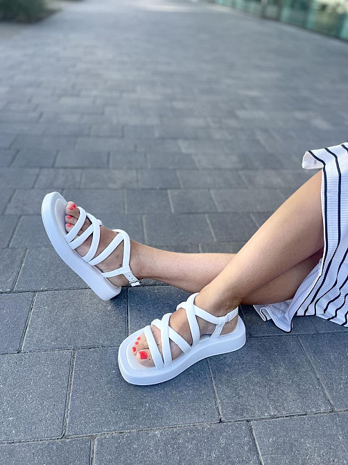 ALVISTA Босоніжки жіночі ALVISTA Б-041 білі (літо, шкіра натуральна) (5257) Коломия - фото 10