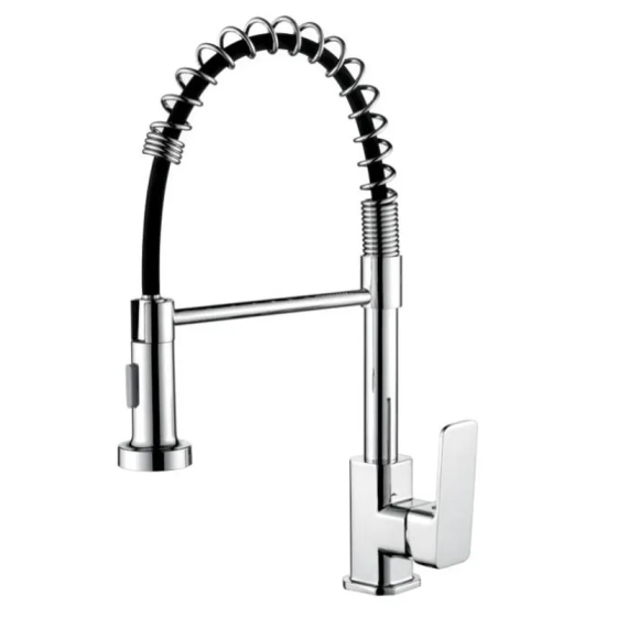 Кухонний змішувач Ibergrif Trento M14006 з силіконовим виливом та пружиною (LL2014) Харків