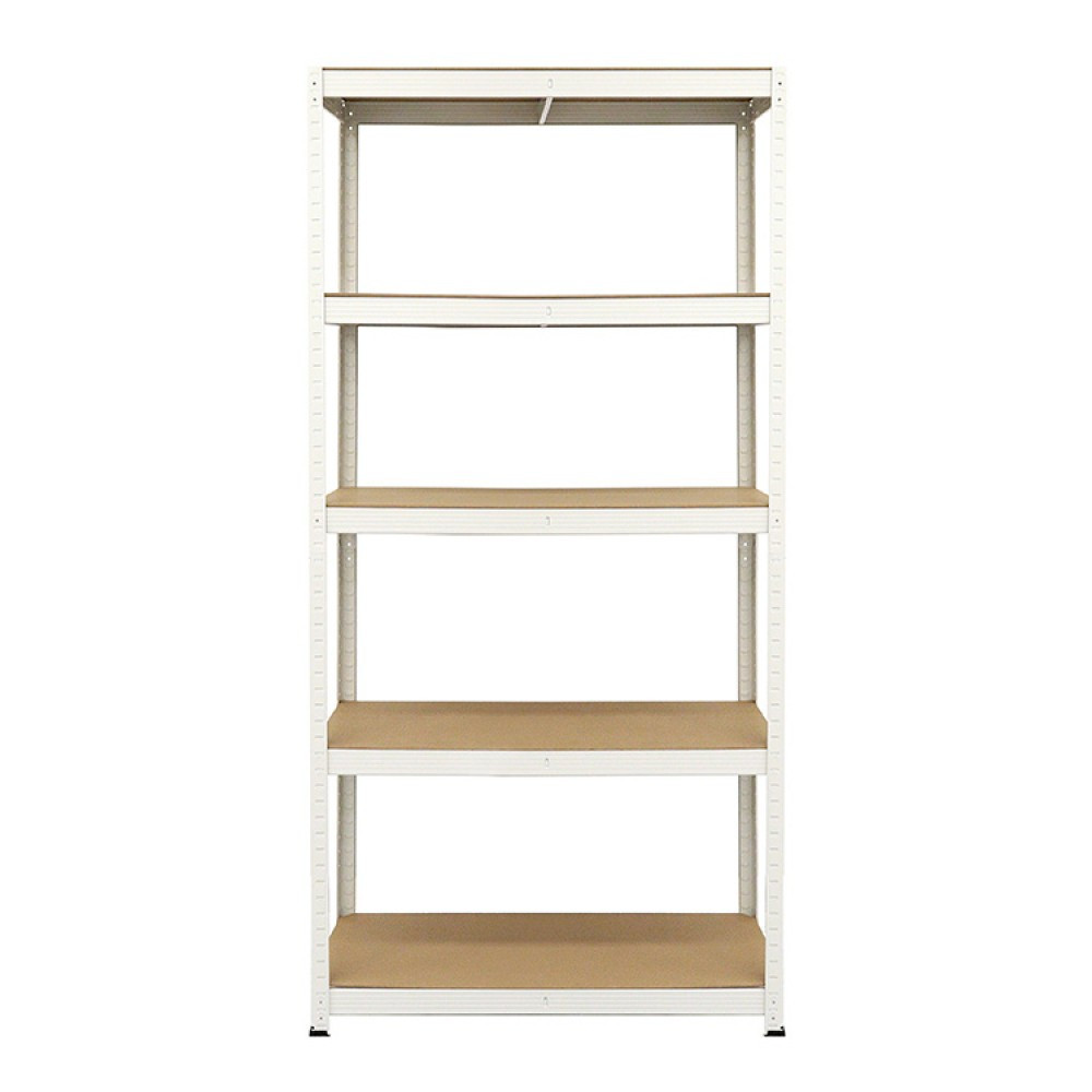 Стелаж складський поличний металевий 5 полиць Siker P9040 білий 180х90х40 см Київ - фото 2